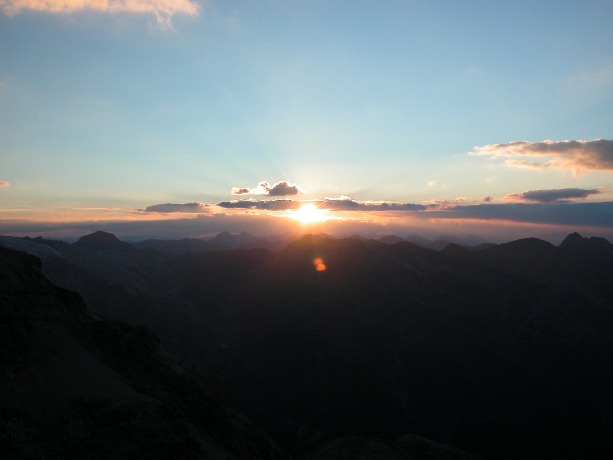 DSCN5767.JPG - Sonnenuntergang Richtung Bernina - Alpen.